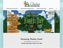 Tablet Screenshot of chelanearthdayfair.org